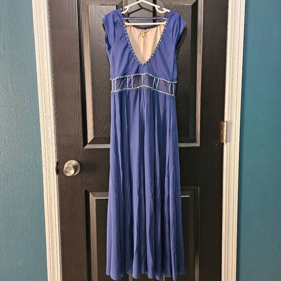 Weissman NWOT semi custom child medium dance costume blue lyrical tap solo - Picture 5 of 11